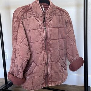 Free People- Dolman Quilted Knit Jacket